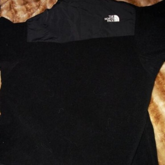 North Face Girls Fleece Hoodie Black Fleece Jacket sz L/G - Picture 2 of 4